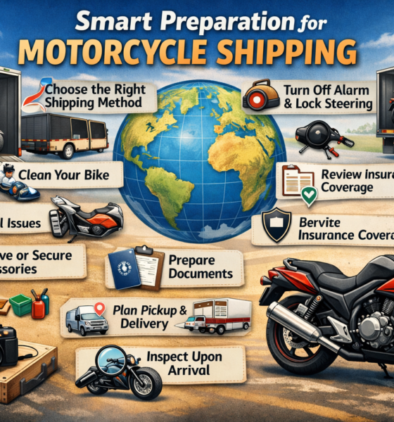 Smart Preparation Advice for Motorcycle Shipping